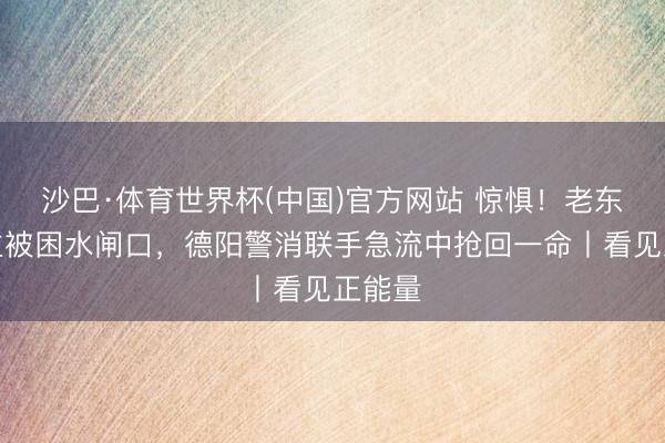 沙巴·体育世界杯(中国)官方网站 惊惧！老东说念主被困水闸口，德阳警消联手急流中抢回一命丨看见正能量